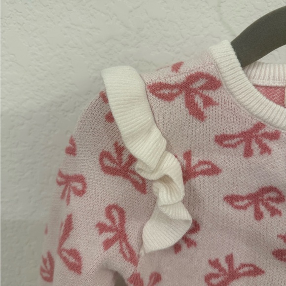btween Pink and White Bow Sweater - Picture 3 of 8